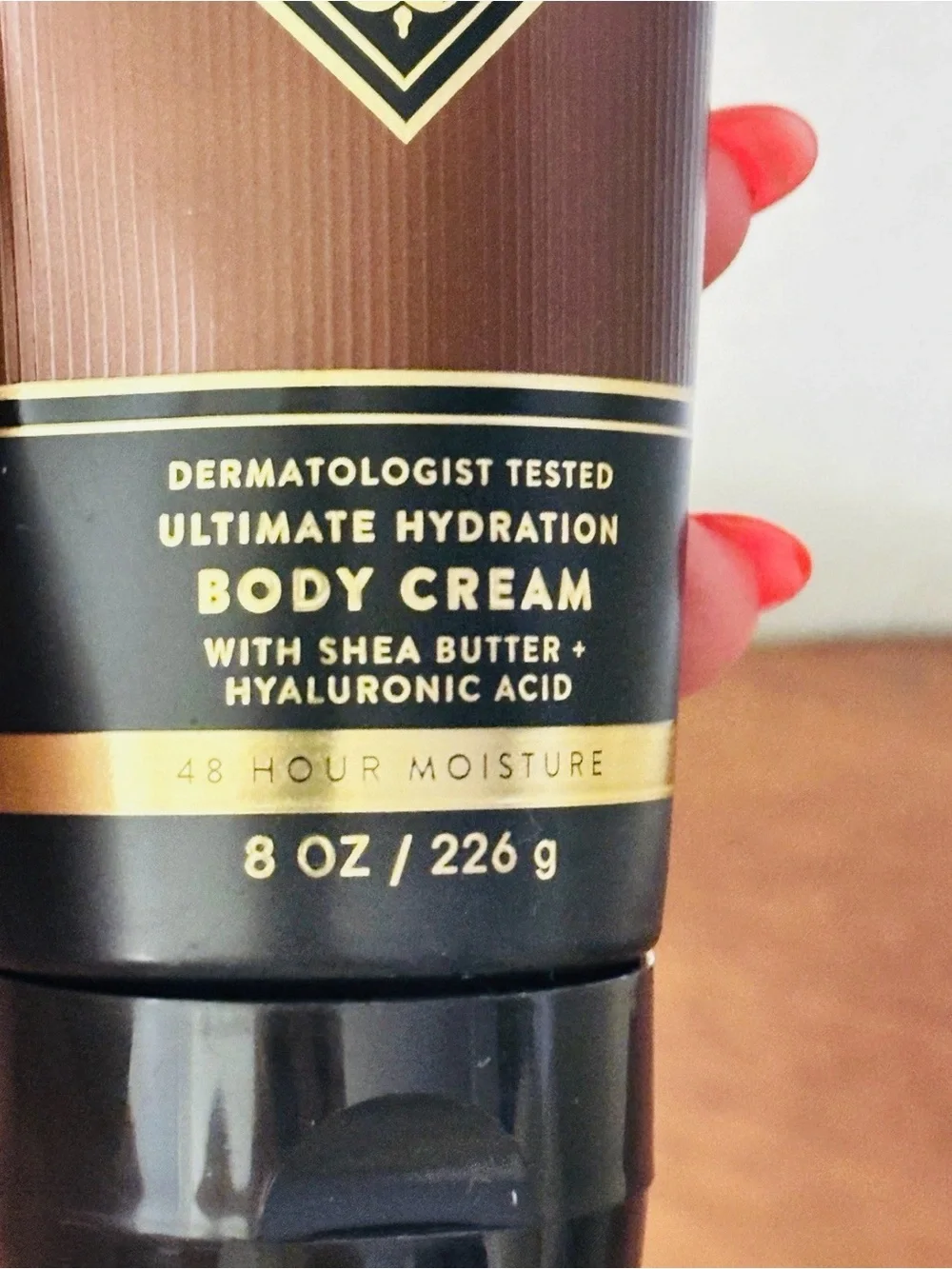 Bath & Body Works Crafted Cognac Men's Body Cream - Brown & Black